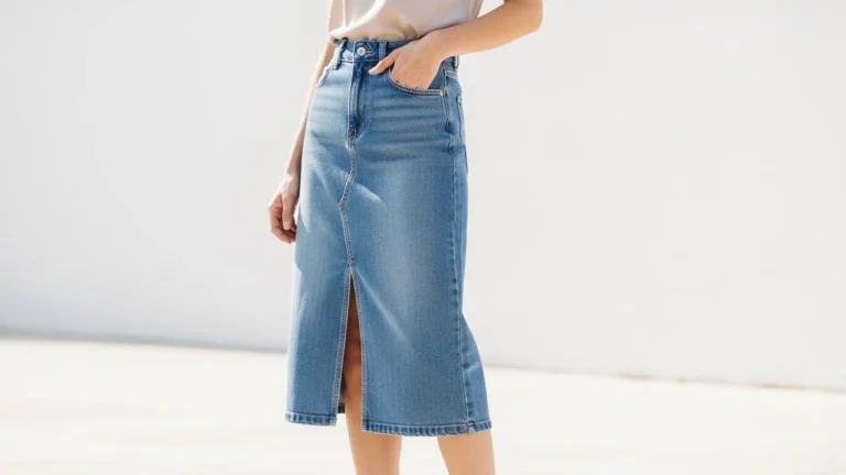denim skirt outfit ideas