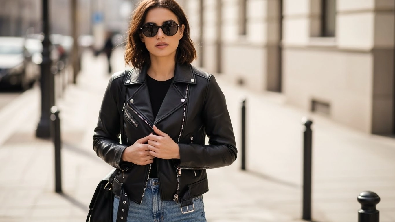 leather jacket outfit ideas