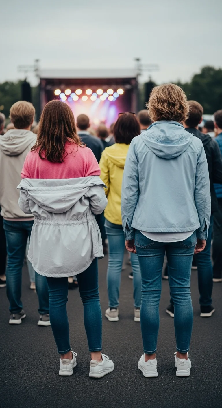 Outdoor concert going out outfits designed for comfort and movement