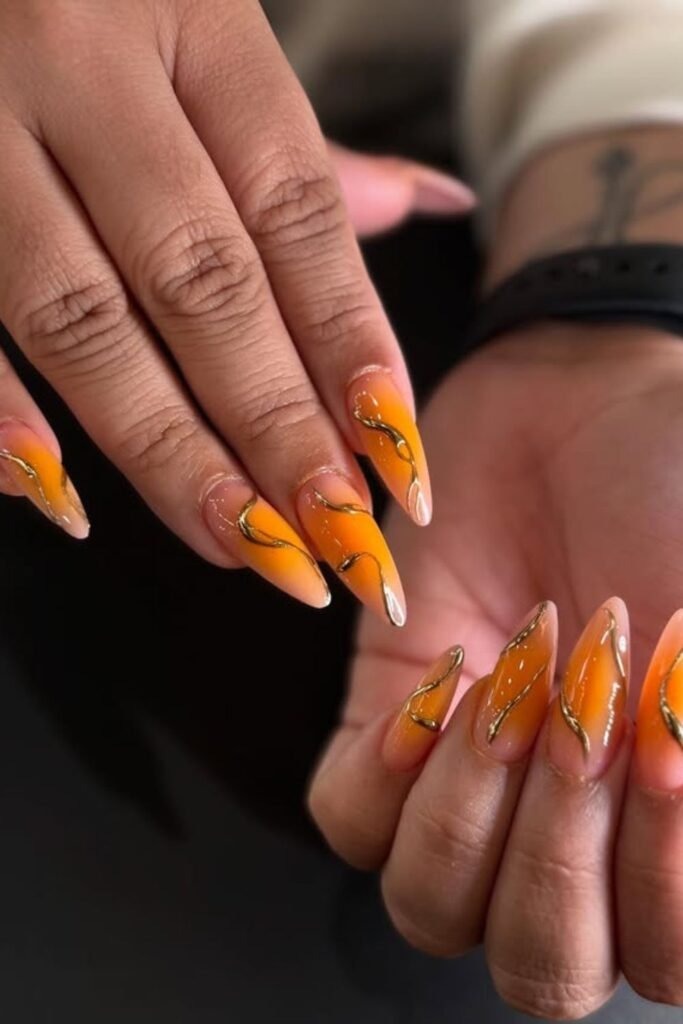 26 Orange Nails Ideas for 2026