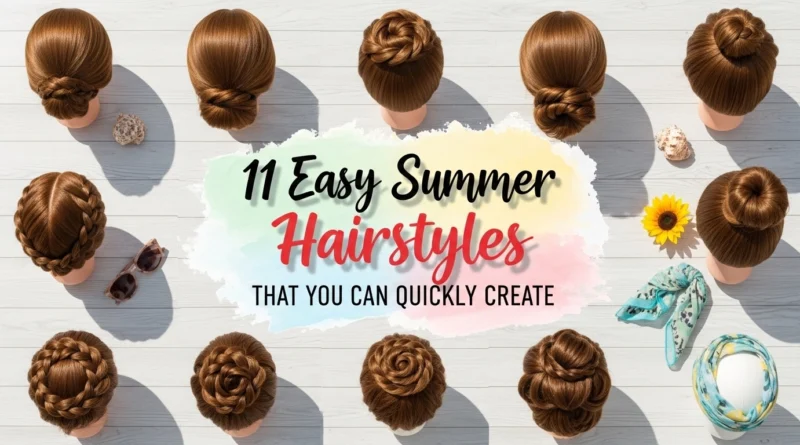 11 Easy Summer Hairstyles that You Can Quickly Create