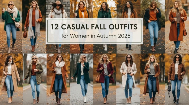 12 Casual Fall Outfits for Women in Autumn 2025