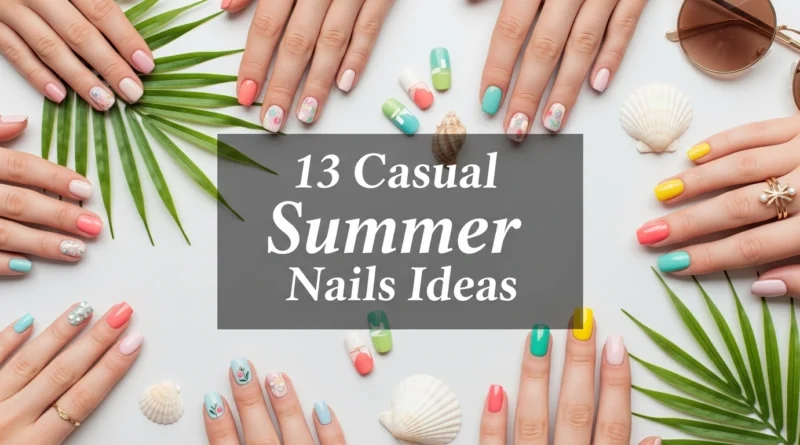 13 Casual Summer Nails Ideas