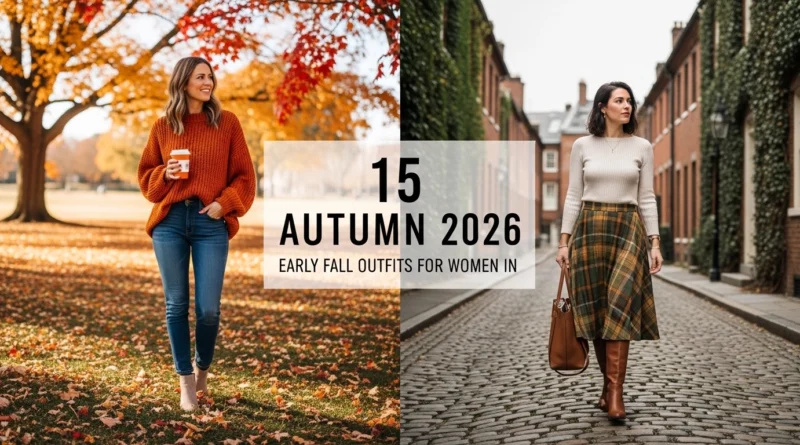 15 Early Fall Outfits for Women in Autumn 2026