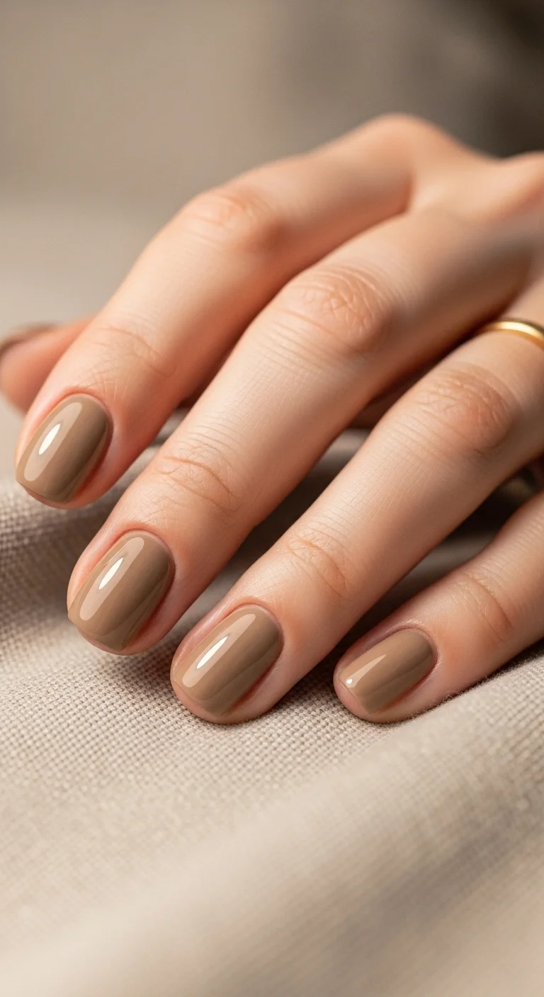 beige taupe nails for classy summer nails ideas neutral elegant style