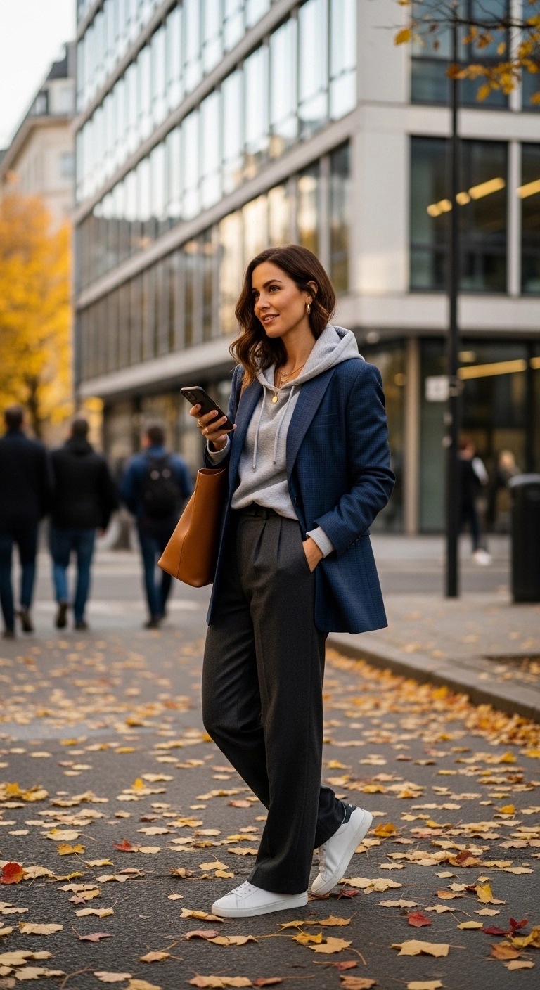 Blazer hoodie combo for comfy fall outfits youll love in autumn 2026