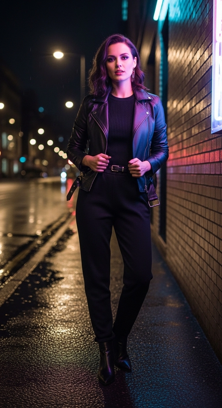 fall going out outfits for women during autumn 2026 all black outfit night style