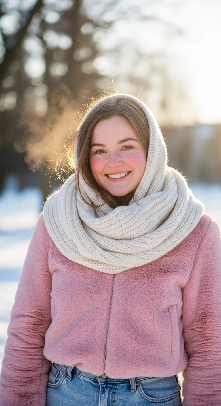 Faux fur jacket winter outfit trends in 2026