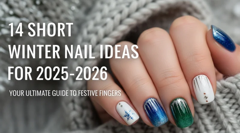 14 Short Winter Nail Ideas for 2025-2026