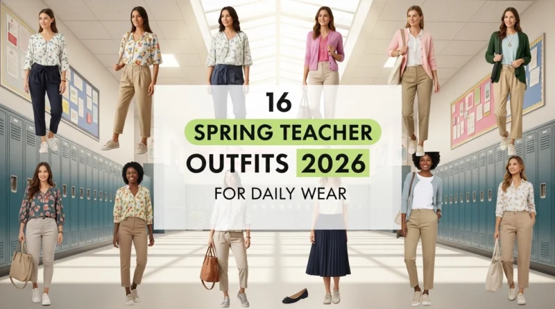 16 spring teacher outfits 2026 for daily wear