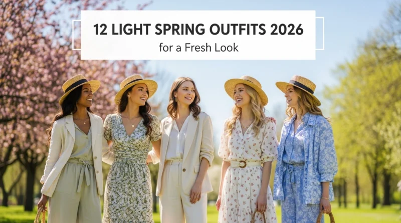 12 light spring outfits 2026 for a fresh look