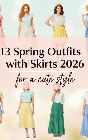 13 spring outfits with skirts 2026 for a cute style