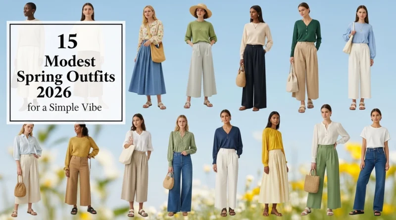 15 modest spring outfits 2026 for a simple vibe