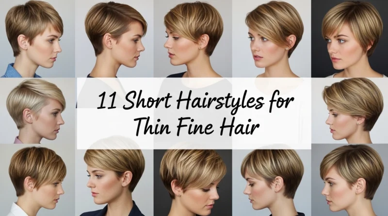 11 Short Hairstyles for Thin Fine Hair