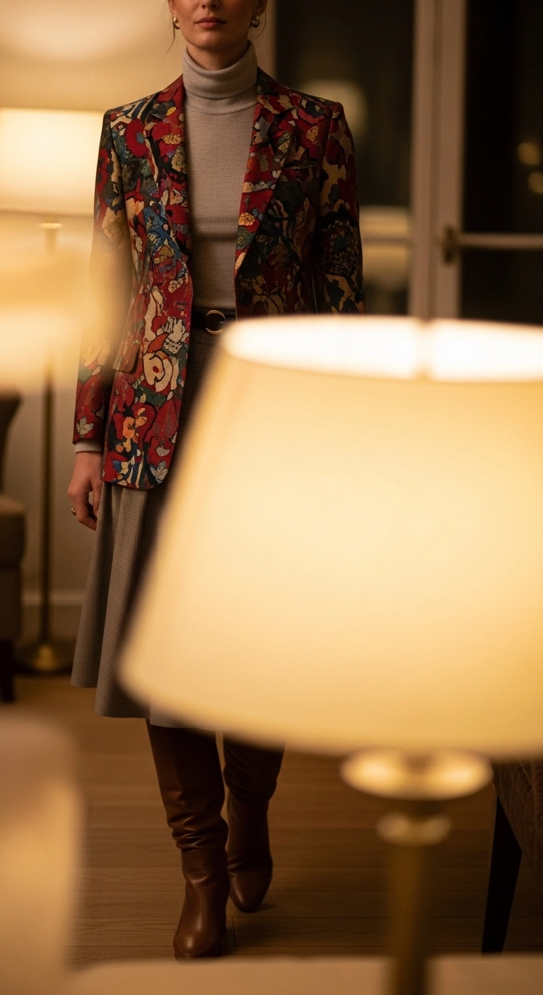 Turtleneck layering winter outfit trends in 2026