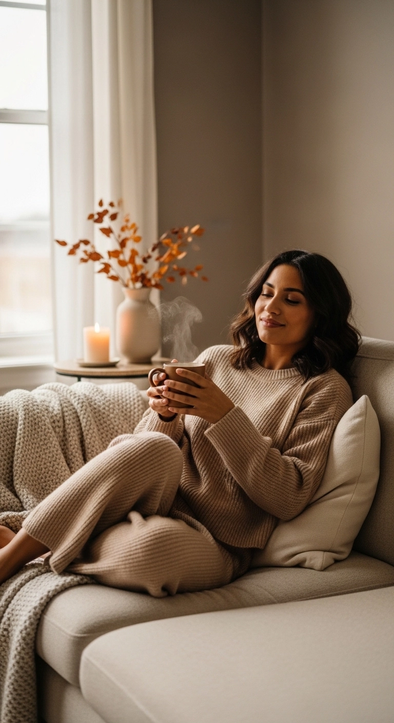 Matching knit set outfit for comfy fall outfits youll love in autumn 2026