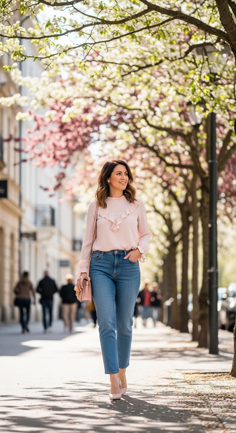 Elegant spring outfits 2026 with blazer, Bermuda shorts, and loafers