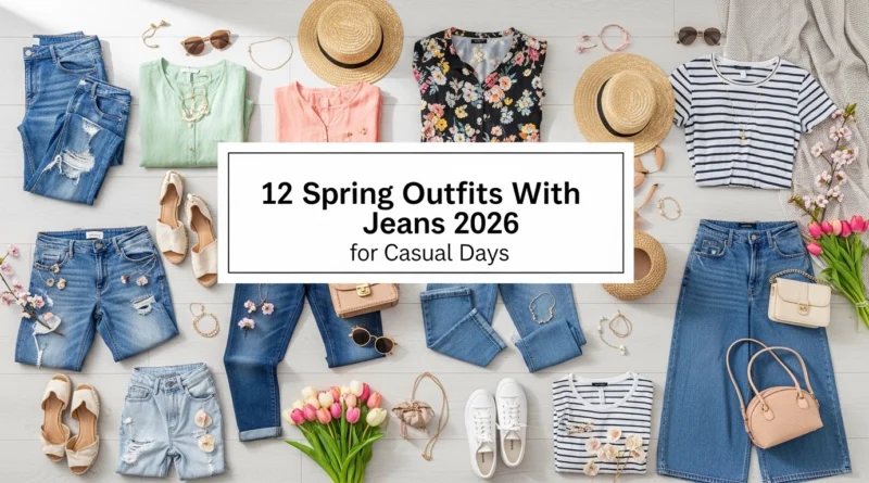12 spring outfits with jeans 2026 for casual days