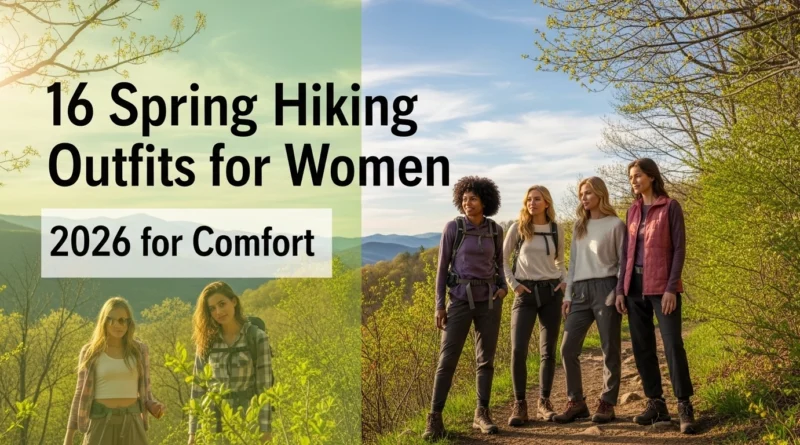 16 Spring Hiking Outfits for Women 2026 for Comfort