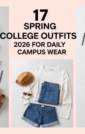 17 Spring College Outfits 2026 for Daily Campus Wear