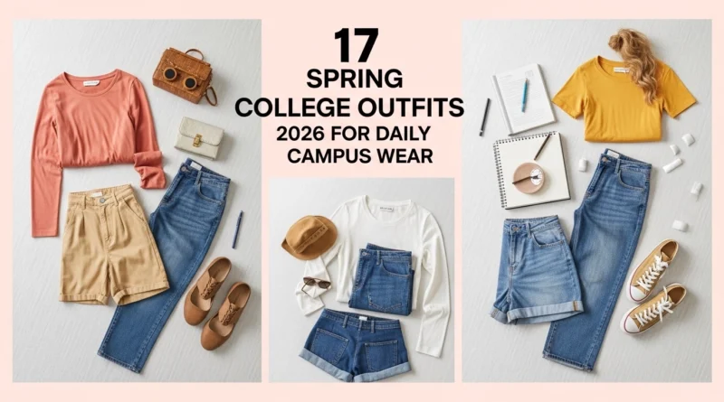 17 Spring College Outfits 2026 for Daily Campus Wear