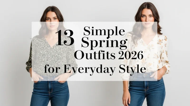 13 simple spring outfits 2026 for everyday style