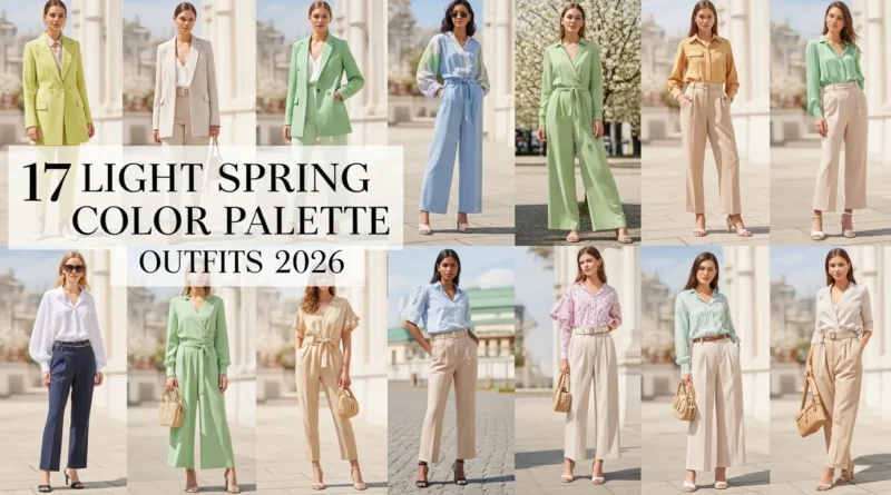 17 Light Spring Color Palette Outfits 2026 to Wear