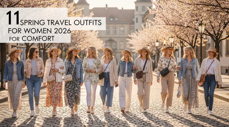 11 spring travel outfits for women 2026 for comfort