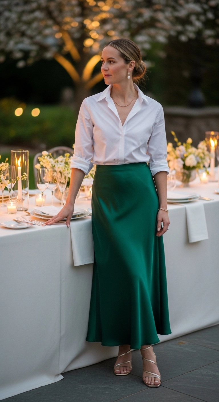 Elegant spring outfits 2026 with sleeveless knit dress and cropped trench