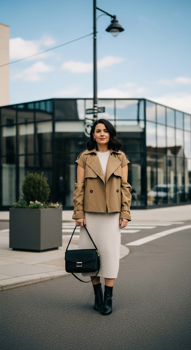 Elegant spring outfits 2026 with monochrome linen set and sandals