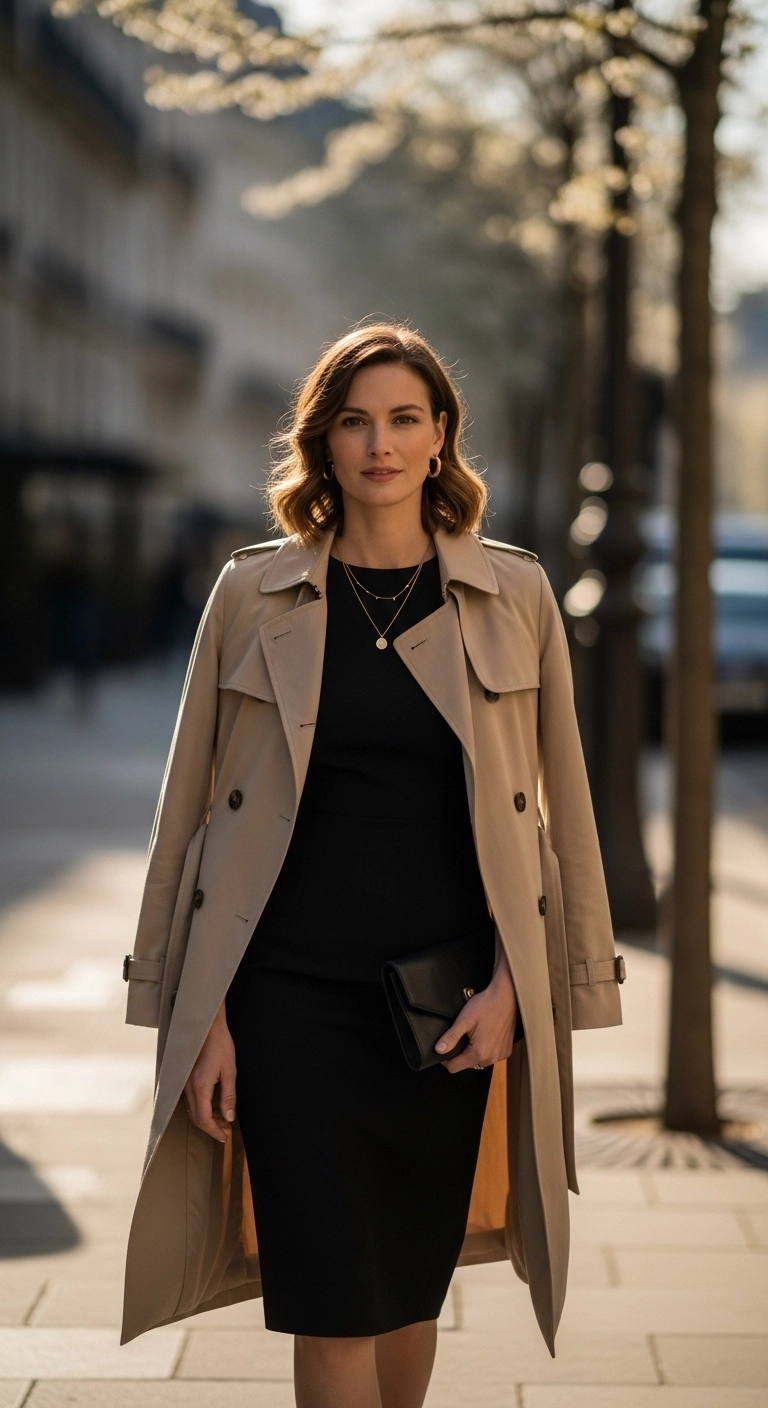 Elegant spring outfits 2026 with pastel blouse and tailored jeans