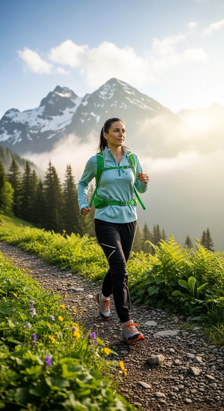 Spring hiking outfits for women 2026 with quarter-zip top and trail joggers