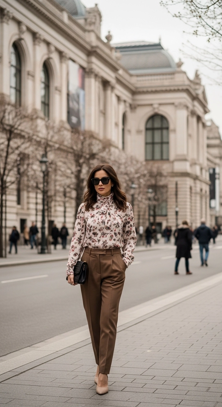 spring transition outfits 2026 with soft sweater midi skirt and utility jacket
